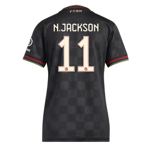Lacne Ženy Futbalové dres Bayern Munich Nicolas Jackson #11 2025-26 Krátky Rukáv - Tretina